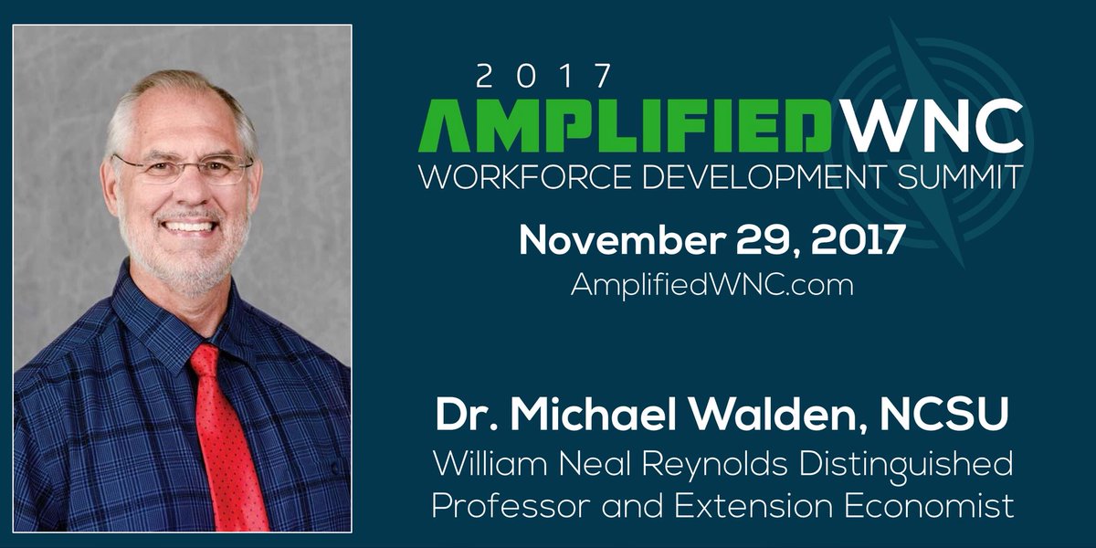 How can WNC grow the talent needed by local
employers, while simultaneously improving region-wide economic mobility?  Learn more at “Amplified WNC 2017” this Wednesday, November 29, to register go to events.r20.constantcontact.com/register/event… <a href="/RichmondFed/">Richmond Fed</a> #AmplifiedWNC2017