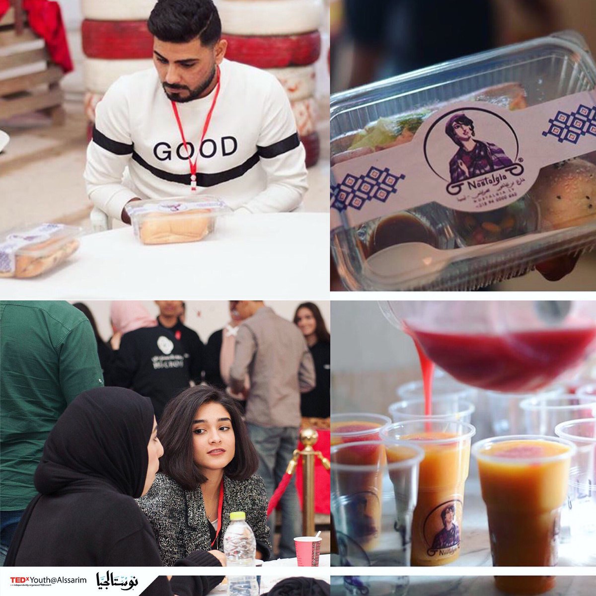 nostalgia_ly's tweet photo. مقتطفات من TEDxYouth ✨
سعدنا جدا لكوننا من الداعمين للحدث, وذالك بتوفير وجبة الغداء و تنظيم صالة الأكل. 
We are proud to sponsor TEDxYouth by Catering the Lunch and Organising the food hall.
#TEDxYouthAlssarim 
#Nostalgia_Catring
#Awareness_leads_to_choice https://t.co/NnB0CKOmoq