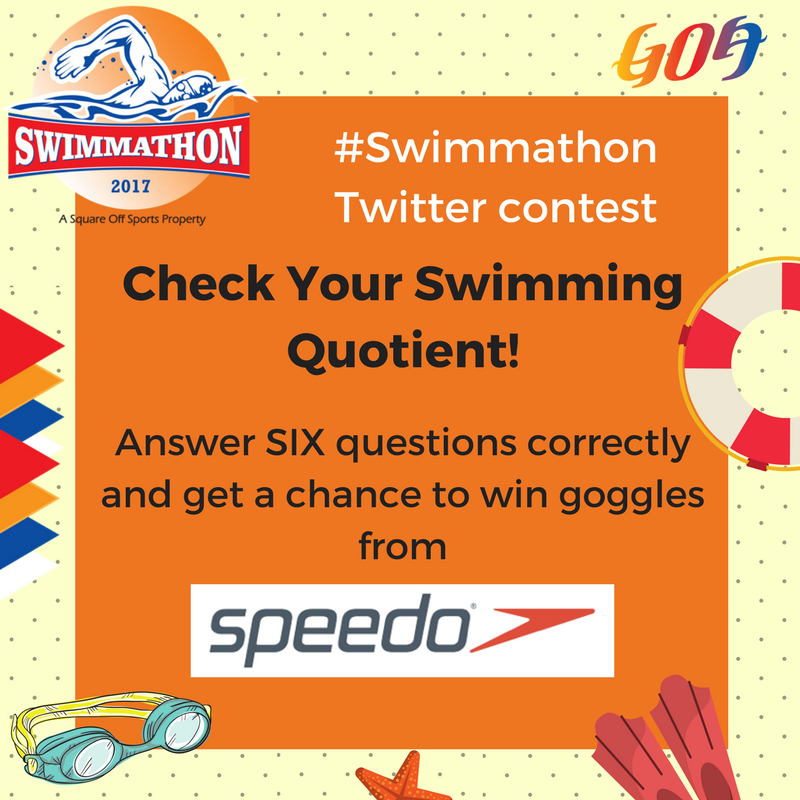Swimmathon's tweet photo. With just a few days to go for #Swimmathon 2017, @TourismGoa is hosting a Twitter #contest today at 12 noon. Follow the handle and answer a few simple questions to get a chance of winning goggles from @SpeedoIndia #LoveSwimming #ILoveVitaminSea https://t.co/VCrRG0tdRb