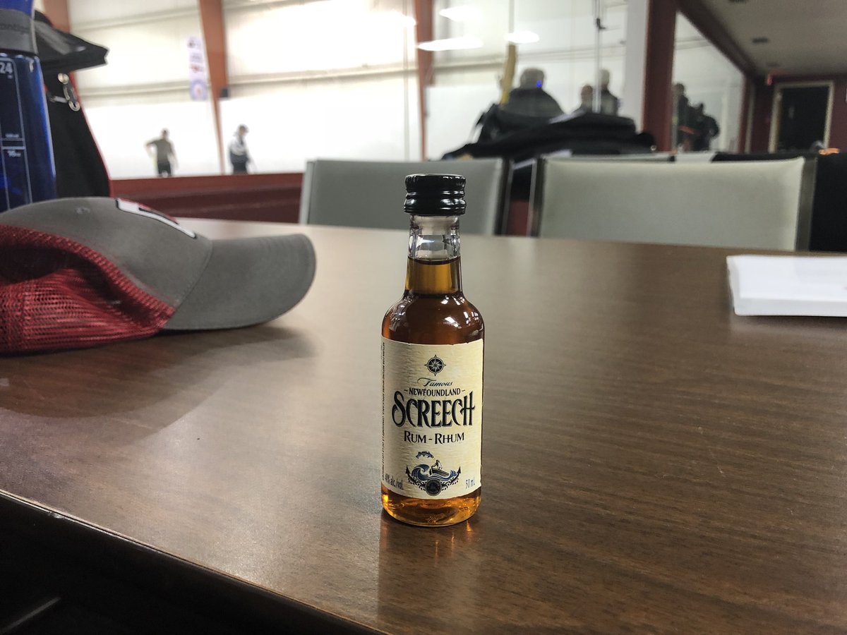 dtarmstrong02's tweet photo. @kmasj @CurlingCanada @duble_0 Made John drink the last bottle of Screech..... Glad I didn’t have to drink it 🤢 https://t.co/WS8cUZLCPH