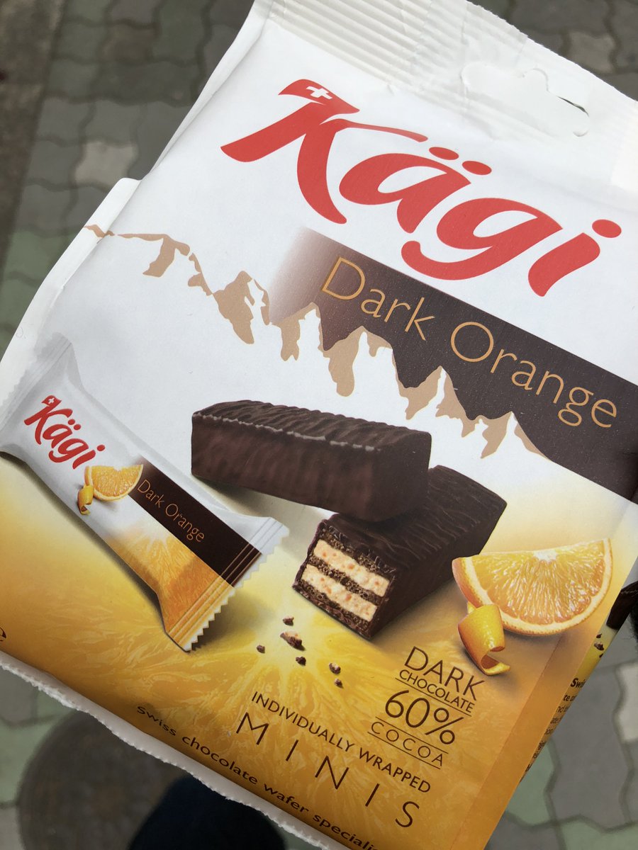 しかさん 最近 Kagiのダークオレンジチョコウエハースにめっちゃハマってる