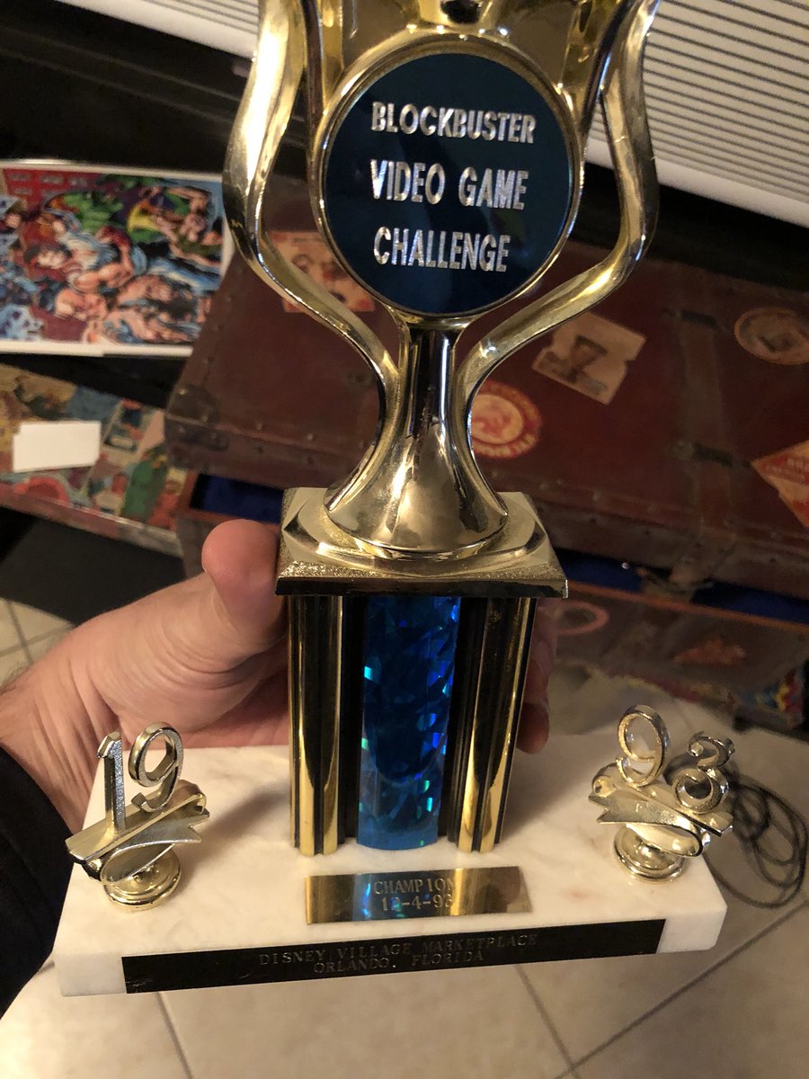at se lommeregner nylon Alex Jebailey on Twitter: "Tempted to take my Blockbuster Video Game  Challenge trophy from 1993 to #DHW17 to show @DrDisRespect what the real  champion looks like but the thing is so fragile
