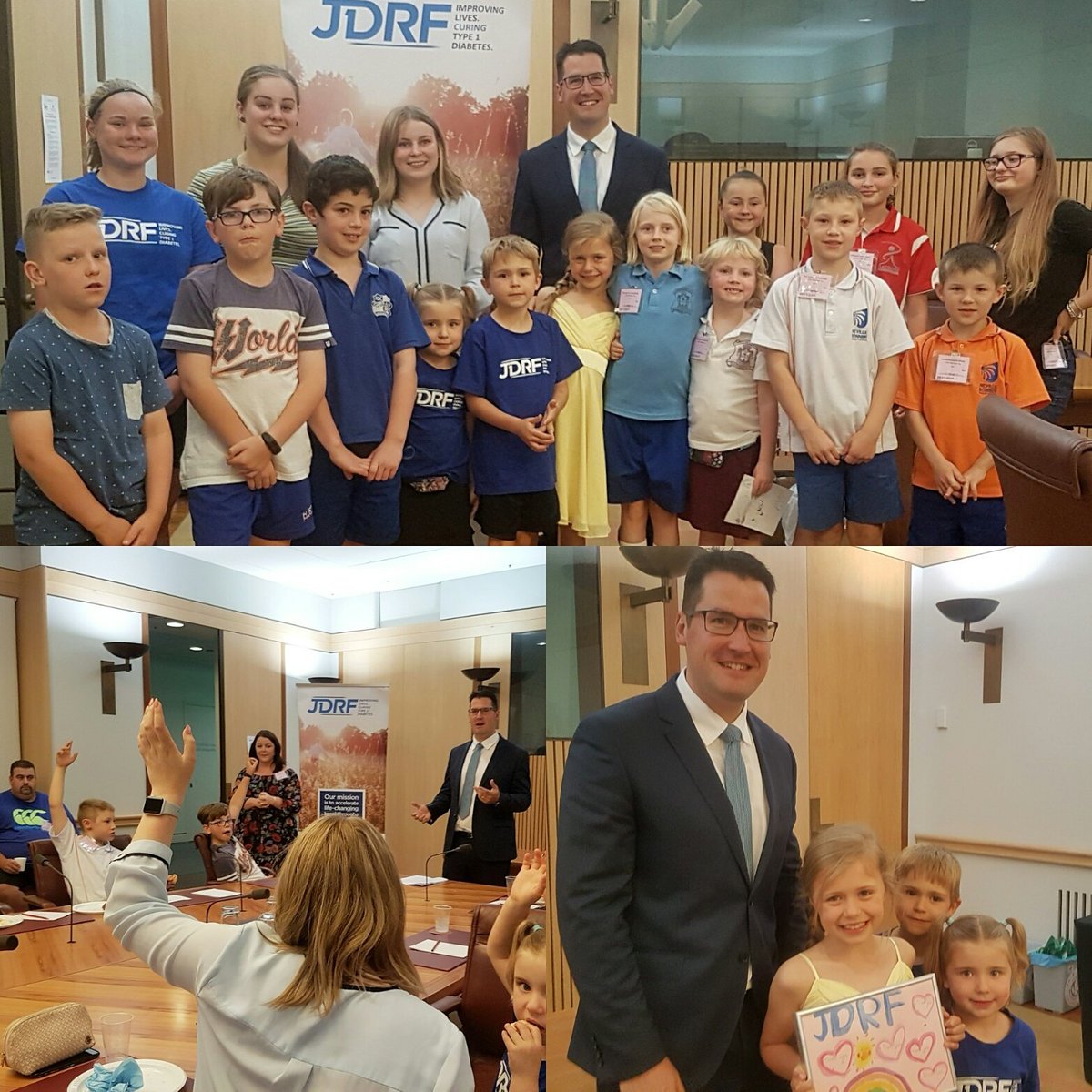 ZedSeselja's tweet photo. Had a visit from the local @JDRFaus  community!  #curingtype1diabetes #improvinglives https://t.co/yM6GPfetbP
