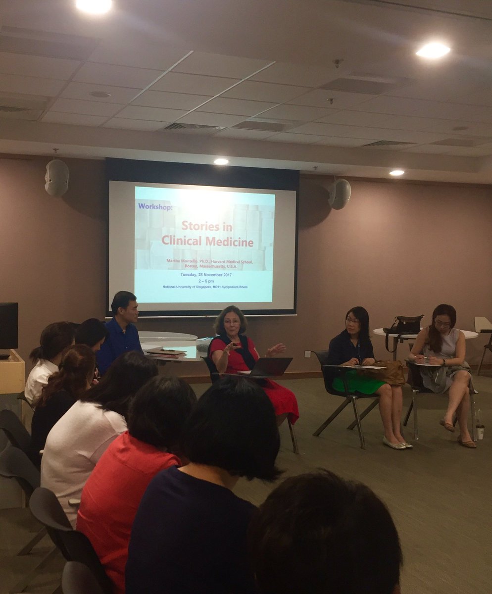 AsianBioethics's tweet photo. Kicking off the workshop on Stories in Clinical Medicine! Dr Martha Montello is speaking on #narrativeethics to a mixture of healthcare professionals here at @CBmESing https://t.co/4dQ7VFZ6TL