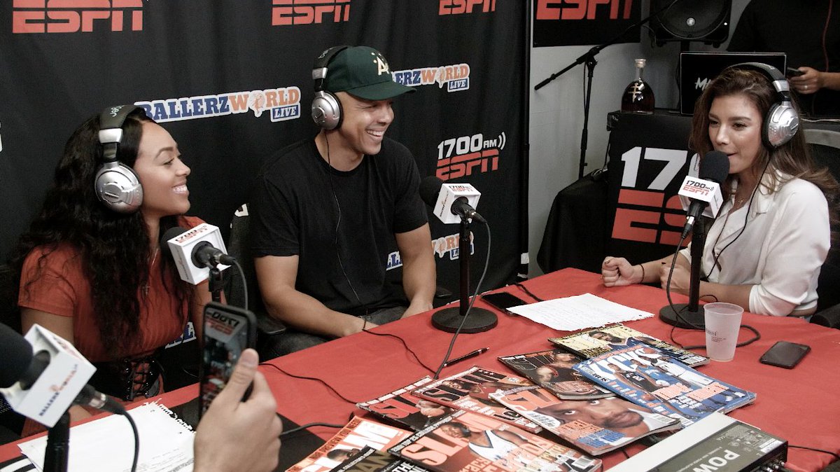 Looks like Taylor had a great time discussing RANKED on ESPN’s Ballerz World Live!