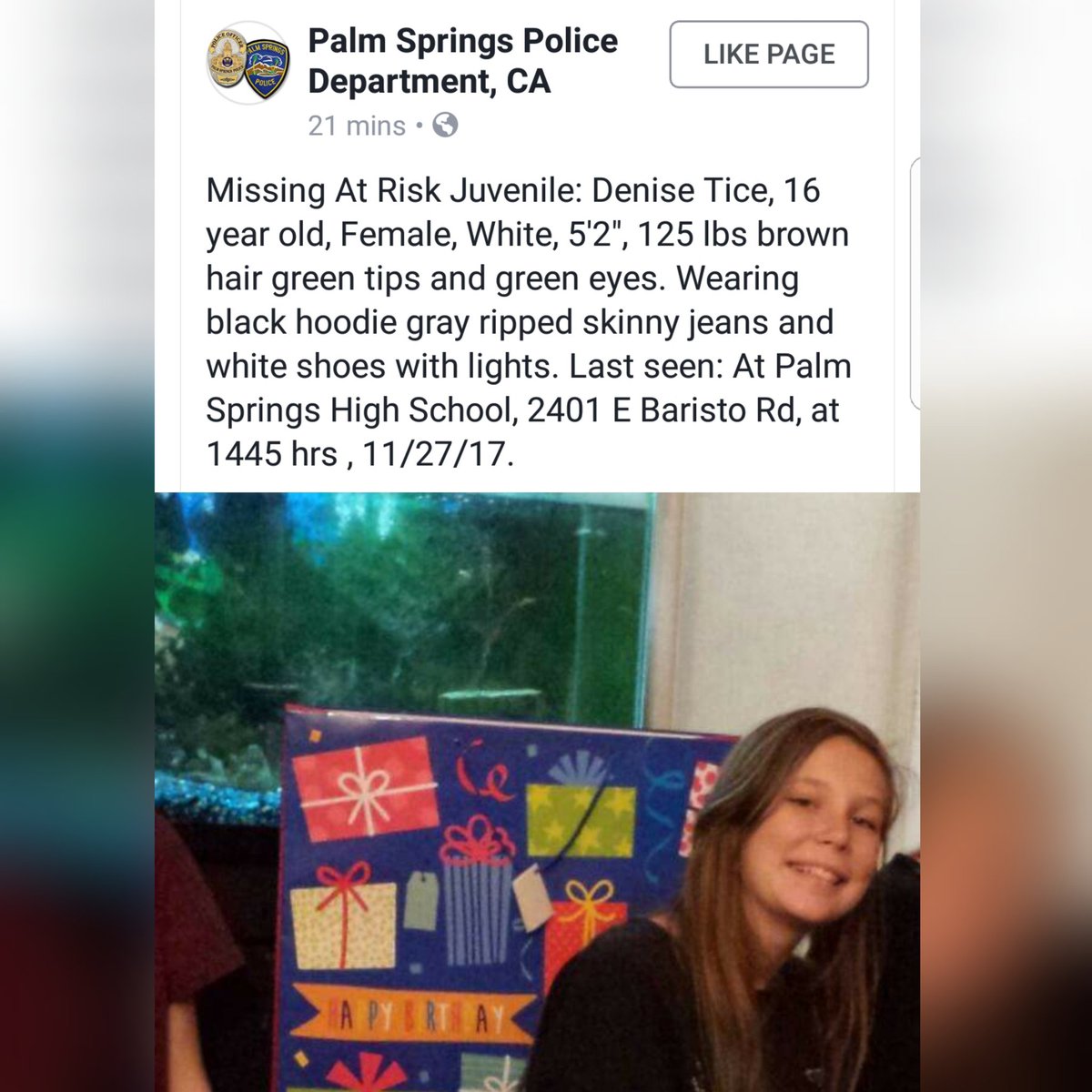 5ft23inches's tweet photo. Thoughts of Coach B: 

Current Mood: 😢
To those of you that PRAY... Please PRAY for her SAFE RETURN. If you're in the Coachella Valley Area and you see her or know of her possible whereabouts... Please contact the number below or me and I'll do it. 

 Thanks In Advance https://t.co/EgJK2VAOCY