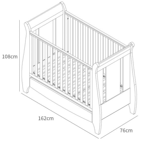 tutti bambini lucas cot bed