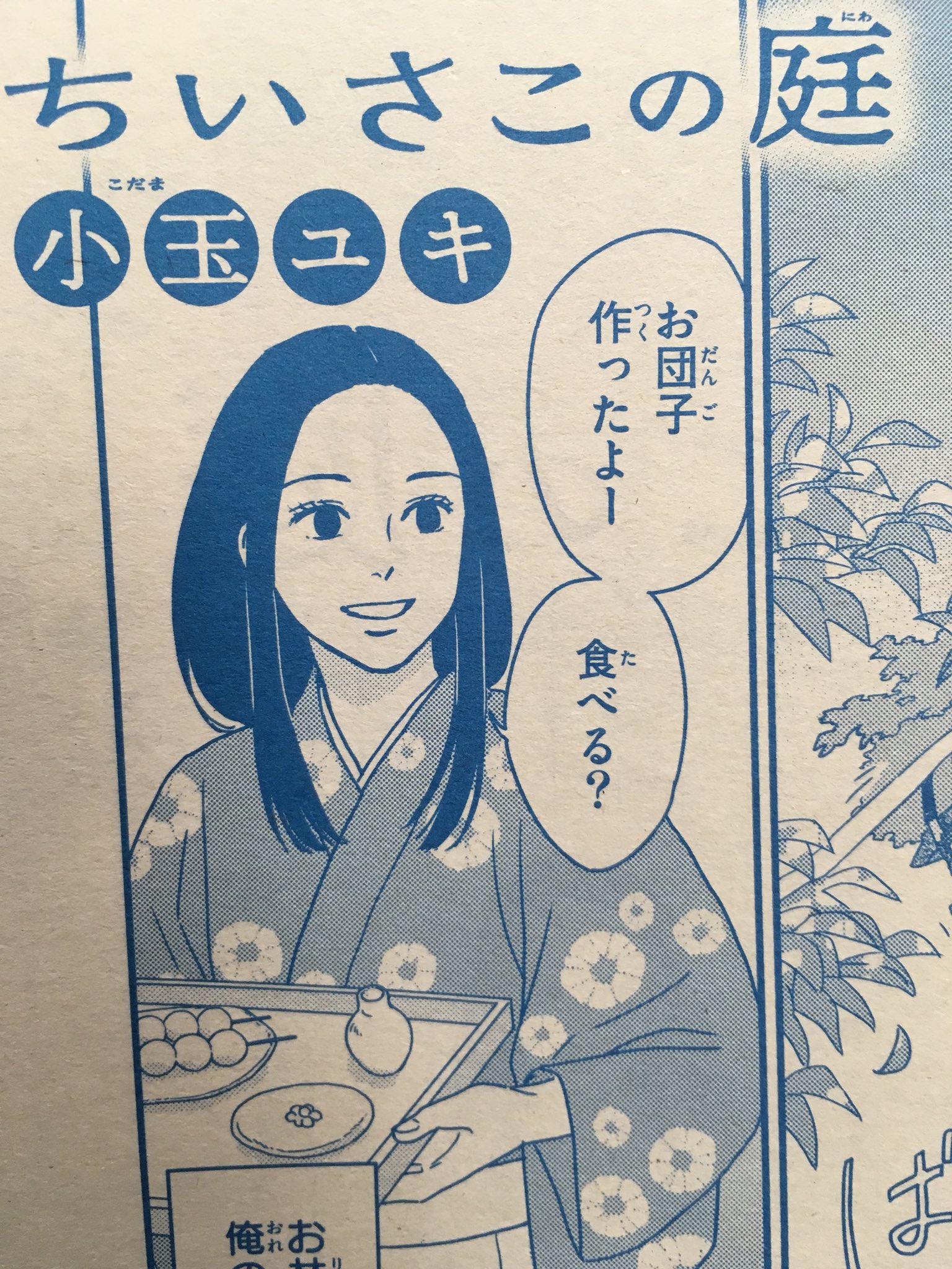 小玉ユキ 本日発売のフラワーズ1月号に ちいさこの庭 四百年の庭 オムニバス連載第4回 が掲載されてます 初めての時代ものです 楽しかった よろしくお願いします T Co Oylvfcplnh Twitter