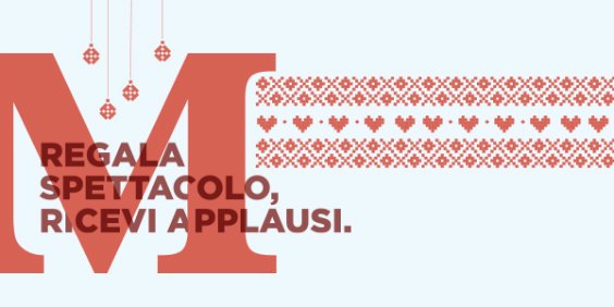 Se siete in giro alla ricerca dei primi regali di Natale, al #TeatroManzoni vi aspettano le speciali #ManzoniCardNatale, in vendita presso la biglietteria e telefonicamente a partire da €50.
Scopri tutte le informazioni qua: bit.ly/ManzoniCardNat…
#IoVadoAlManzoni