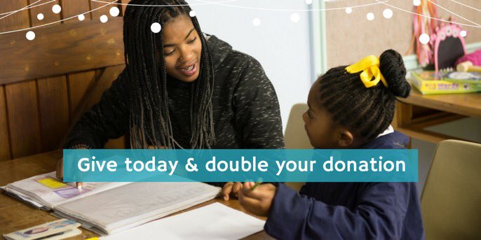From 12pm today #GivingTuesday2017 until 5th Dec ALL donations to <a href="/help2read/">help2read</a>  via The Big Give will be doubled in the UK. Just £6 can give a child a place at a reading club in the holidays. Please give the gift of reading by donating secure.thebiggive.org.uk/projects/view/…