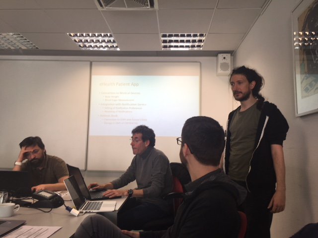 Klughammer's tweet photo. Presentation of the eHealth Use case by Klughammer and Fraunhofer Fokus during the #Horizon2020 workshop in Berlin @CredentialH2020 https://t.co/wQG9J41krA