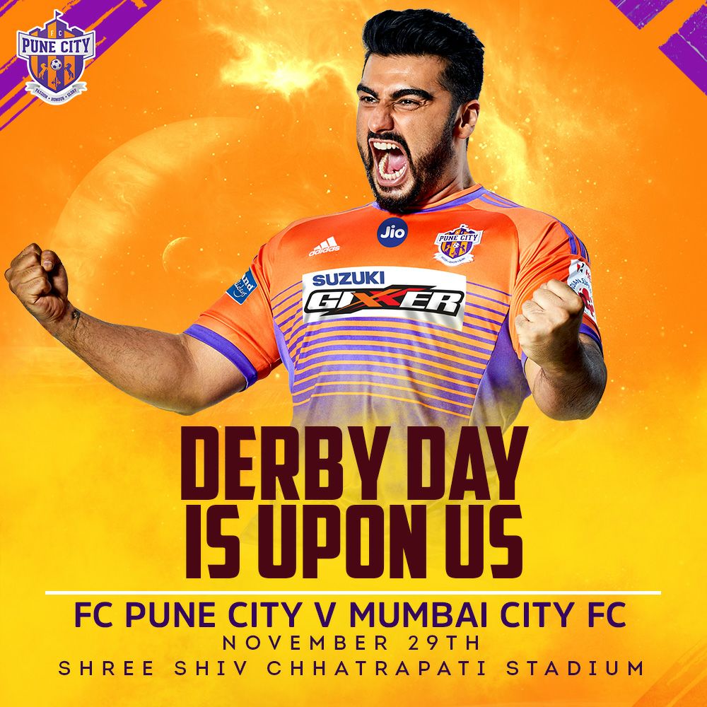 arjunk26's tweet photo. Thrilled to watch @FCPuneCity with my Orange army tomorrow live! The battle is on, are you ready @OrangeArmyFCPC !? https://t.co/Zj7tSOa5zy