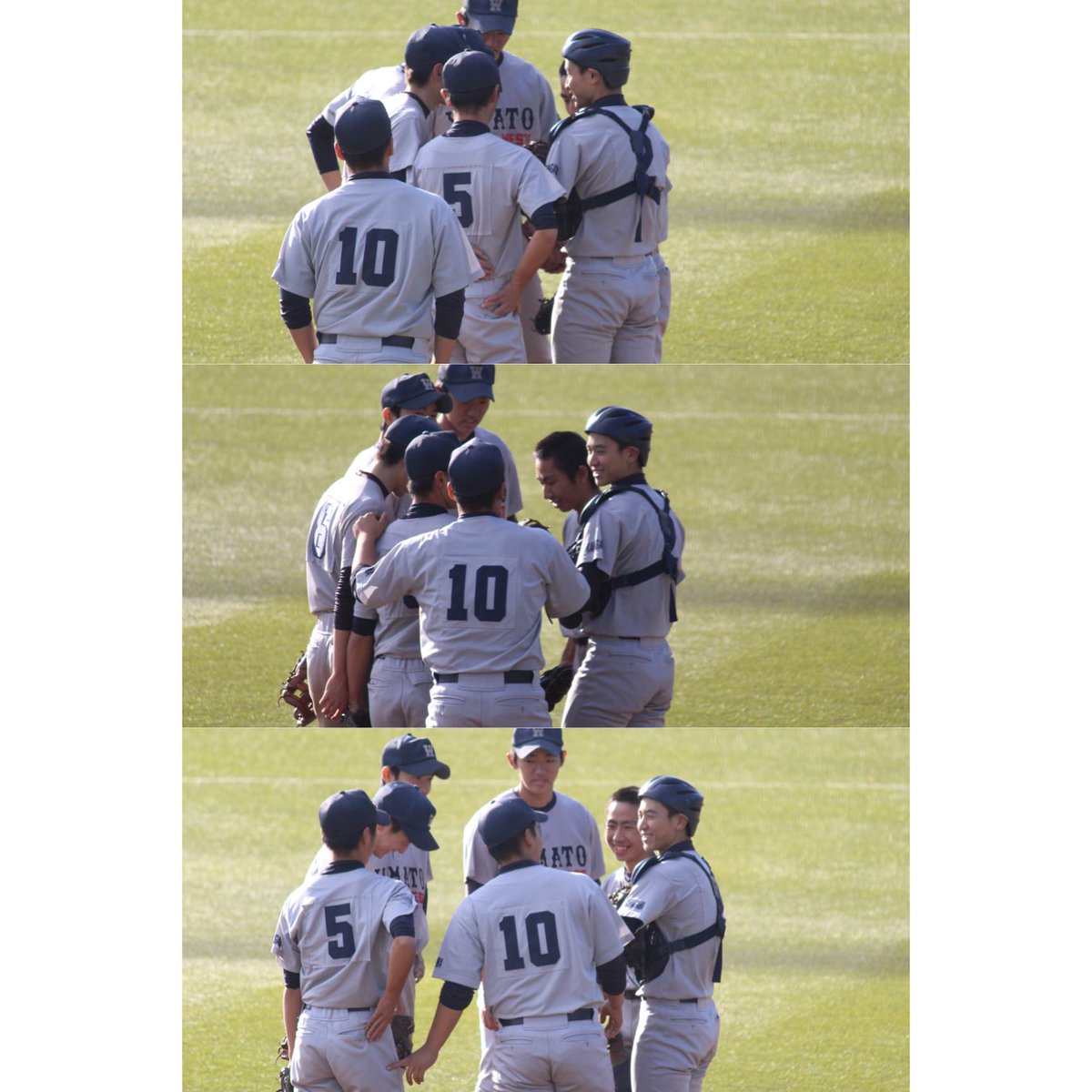 wonsummer2015's tweet photo. 伝令を通せんぼするスタイル。

#高校野球
#山北
#大和西 https://t.co/KOgv0UX6pi