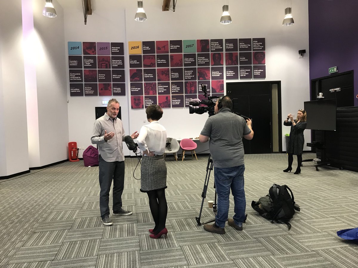 What a pro <a href="/at_thomson/">Anthony Thomson</a> speaking to <a href="/itvtynetees/">ITV News Tyne Tees</a> about our @PrincesTrust announcement this morning atombank.co.uk/newsroom #STEM <a href="/atom_bank/">The Atom Bank fan club</a>