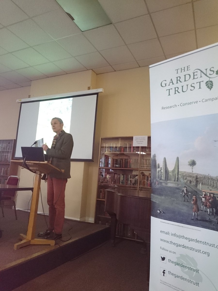 leapthehaha's tweet photo. David Lambert launches #vulnerabilitybrown report on threat to @BrownCapability sites at @thegardenstrust #historiclandscapesassembly https://t.co/0htO0x1v2B