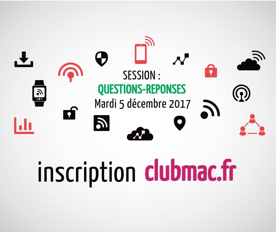 mac_club's tweet photo. [Agenda] Rv mardi 5 décembre au @mac_club Suite de notre belle session QUESTIONS-REPONSES https://t.co/0VxWeW2Dr8 #Montreuil #Apple #ux #ordinateur #BonnesPratiques #iOS https://t.co/azgE1B6DEA