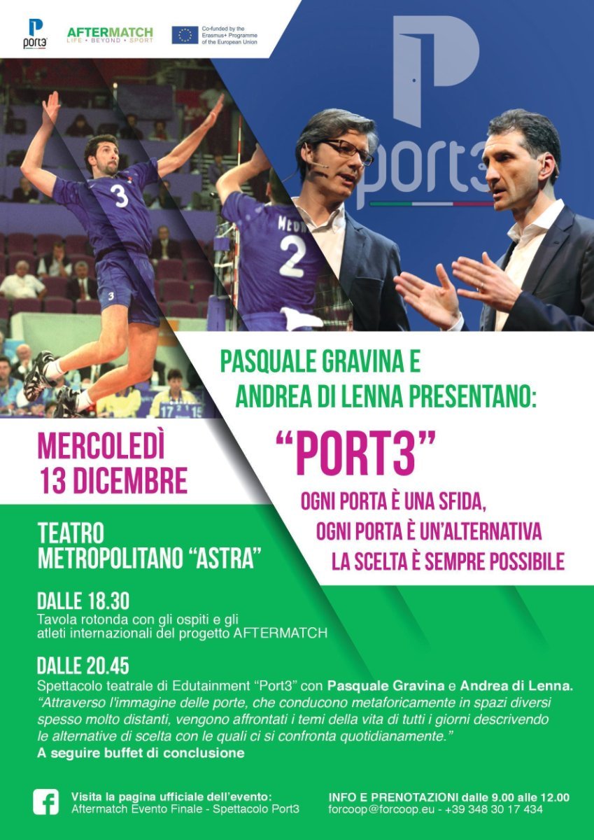 port3dutainment's tweet photo. #volley #motivazione #eventi 
il mondo dello #sport e del #lavoro si incontrano a #teatro per parlare di #sviluppo #personale e #professionale 
https://t.co/PGHVqjp0wh  @AndreaDiLenna @pasqualegravina https://t.co/xwrUMi4HEW