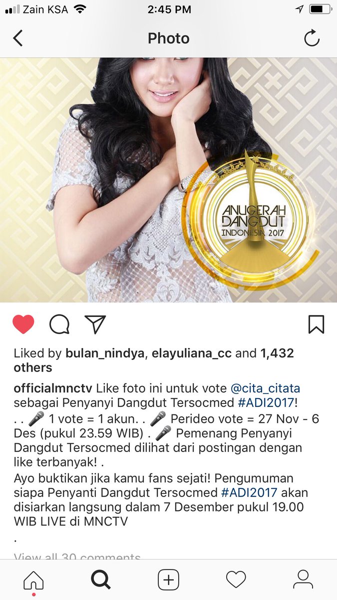 7215Sayu's tweet photo. Yuk like fto @cita_citata di ig @OfficialMNCTV https://t.co/FtCw53Pqbx