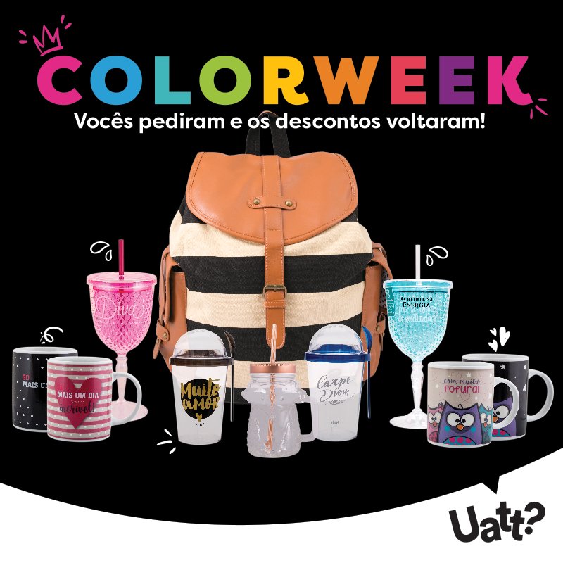 Até dia 30 os descontos continuam no nosso site! E tem frete grátis nas compras acima de R$ 150,00.  Veeeem ver! uatt.com.br <3