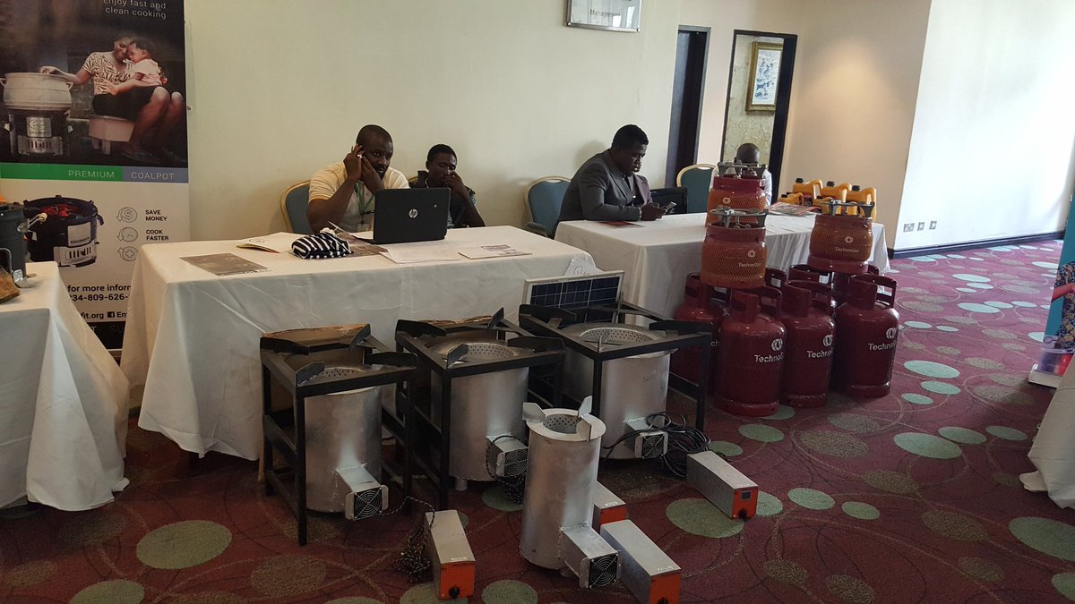 AgroNatureNig's tweet photo. #CleanCookingNG Exhibitors at the 2017 Nigeria Clean Cooking Forum display arrays of clean stoves @FMEnvng @estherclimate @OlumideIDOWU @ICEEDNIGERIA @AgroNatureNig use of clean energy for cooking vital to reduce deaths due to household air pollution. #ClimateAction @bigmoNaija https://t.co/OnpzOXEzhU