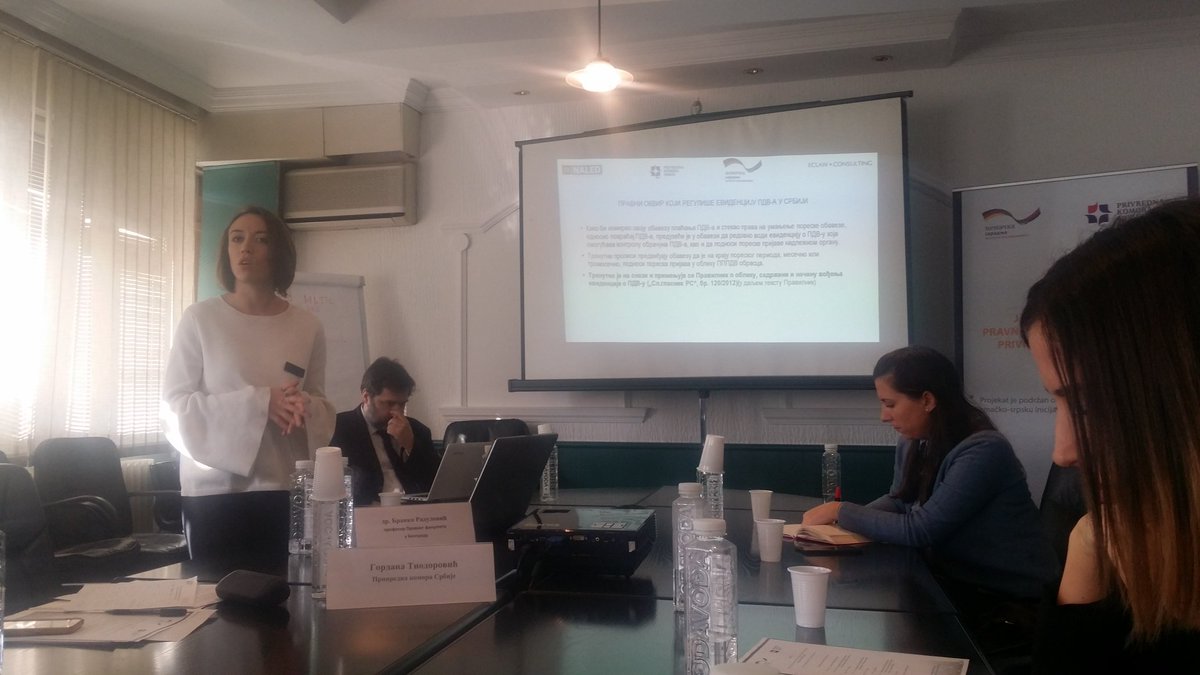 slobokrle's tweet photo. Koleginica Milica nas je upoznala kakve efekte na privredu ce imati primena pravilnika o evidenciji PDVa projekat Analize efekata propisa #NALED #PKS https://t.co/K7mNiwf4Gr