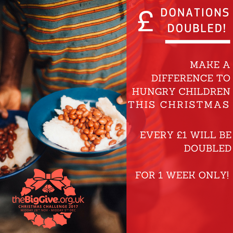 KidsClubKampala's tweet photo. The Big Give is LIVE! All your donations will be doubled. Every £1 will become £2 helping to feed hungry kids this Christmas #GivingTuesday Donate here https://t.co/wsZ3Vb6AGw https://t.co/n5npCDUw3e