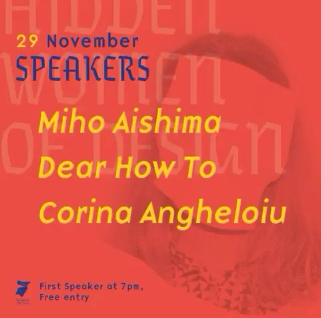 SM_Typ's tweet photo. Tomorrow 29 Nov at @PeckhamPelican: Hidden women of design talk

w/ @StudioAishima @dearhowto &amp; @futuresforensic

#graphicDesign #informationDesign #serviceDesign #socialDesign @hwodesign https://t.co/Eg8dMsxrSj