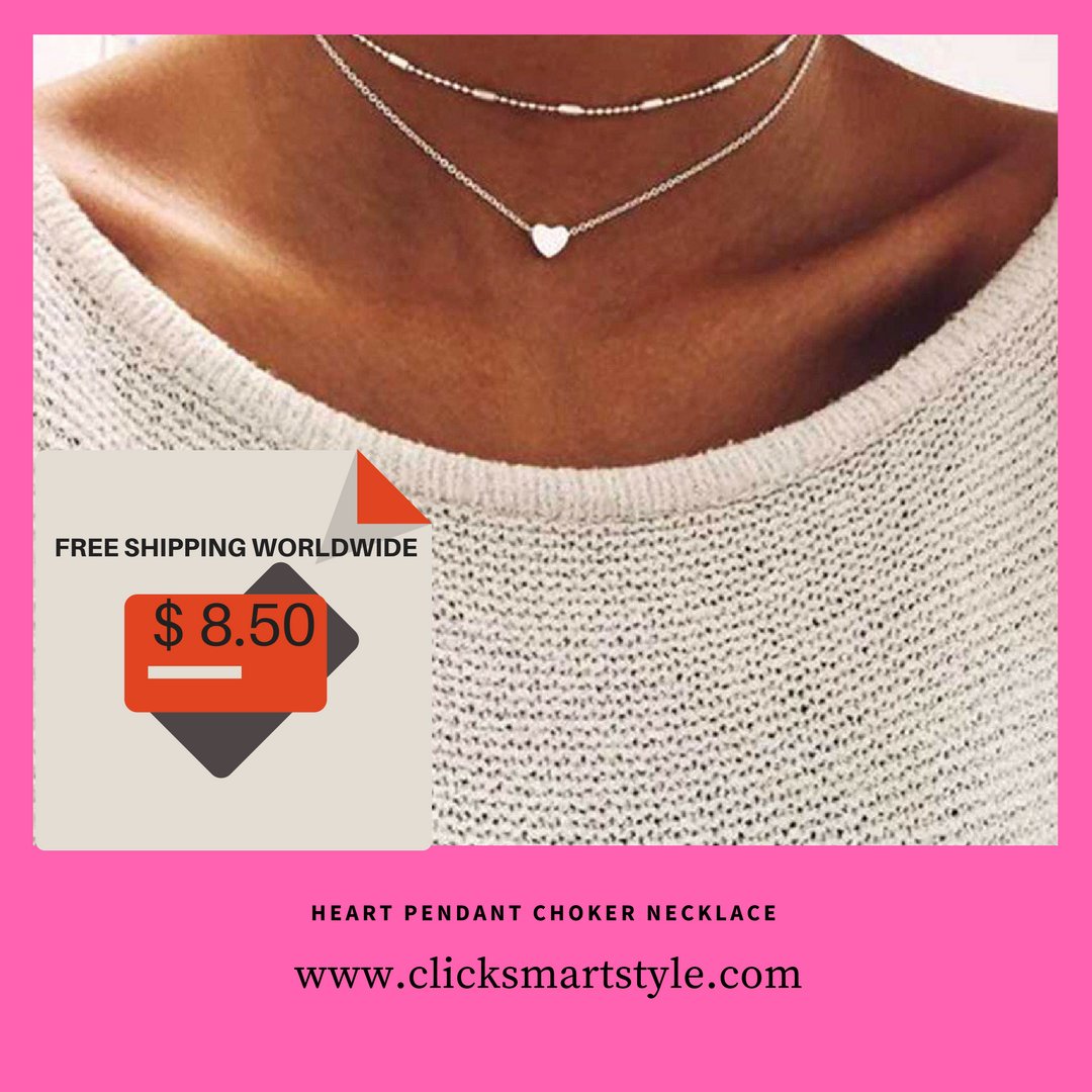 clicksmartstyle's tweet photo. Elegant And Trendy Heart Shaped Double Layer Choker Necklace.
Rock this beautiful, simple choker with your outfit, guaranteed to complete your look. It is made of the best material so you can feel confident in what you are wearing.
https://t.co/RwRSdU0Bey
#heart #pendant https://t.co/gAosEgFQRa