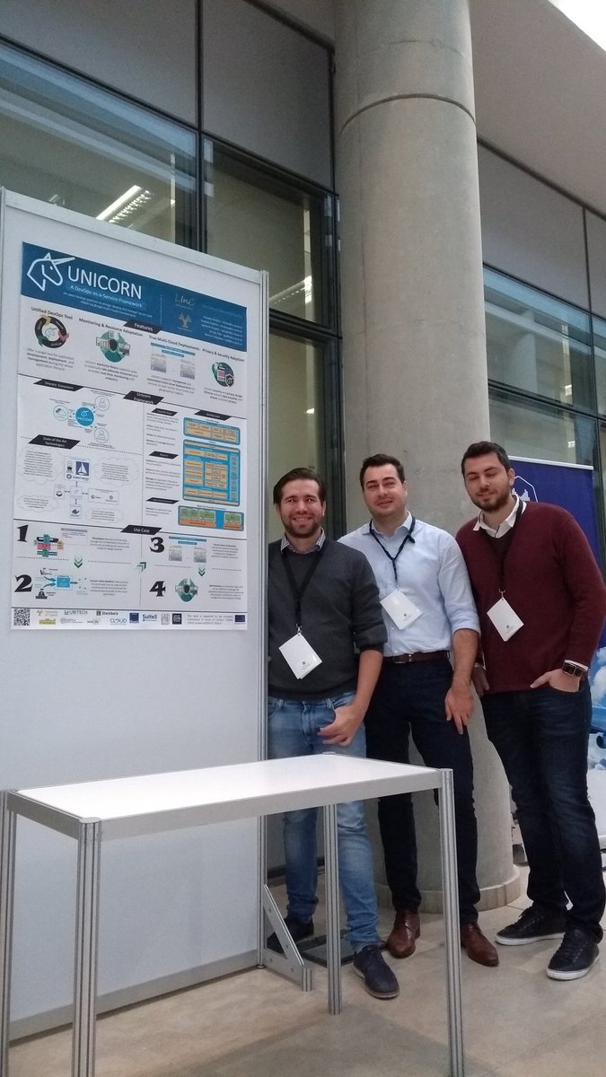 dtrihinas's tweet photo. @LincUCY guys presenting the future of #microservices with @Unicorn_H2020 at 3rd innovation and entrepreneurship forum #ief2017 https://t.co/R1pBrAKCKY