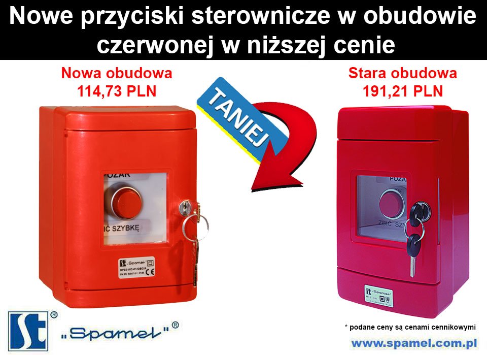 Spamel_com_pl's tweet photo. Nowy przycisk sterowniczy w czerwonej obudowie w lepszej cenie.
#spamel #przycisksterowniczy #ppoż #czerwonaobudowa
https://t.co/LmWF9fRrAQ https://t.co/1YArK9p6Fl