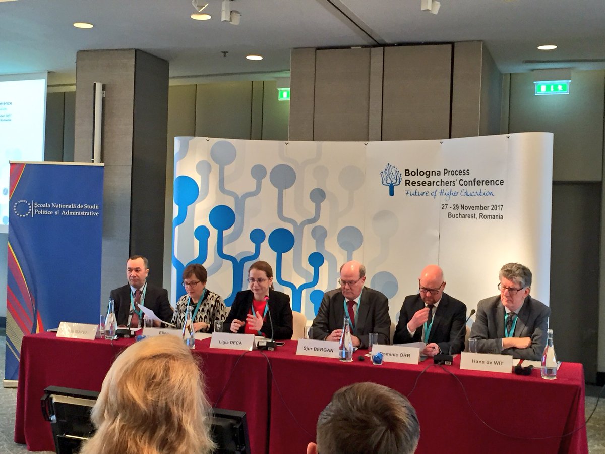 ASGunn's tweet photo. Thematic coordinators set out the conference themes, to start day two of the Future of #HigherEd Bologna Process Conference #fohe https://t.co/Vd1SPYQg3m https://t.co/4whZTpGWKK