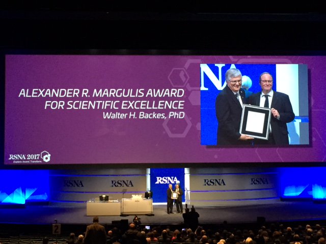scannexus's tweet photo. Maastricht @RSNA! The Alexander Margulis Award for Scientific Excellence for Walter Backus from the Department of Radiology of the @MaastrichtUMC +! Congratulations! https://t.co/TzfUGZ4haO