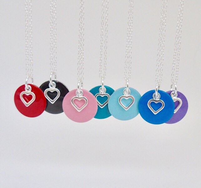Newly listed! Enamel pendant with sterling silver charm and choose of chain length. Only £12.50 #handmade #HandmadeHour #handmadegifts #etsyuk #etsy #necklace #StockingStuffers #stockingfillers #giftsforher #gifts