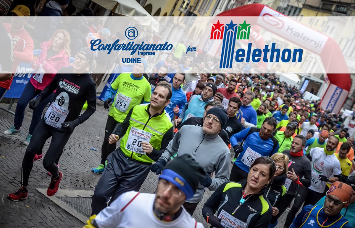 TELETHON UDINE
Anche il mondo degli artigiani friulani il 2 e 3 dicembre corre per la ricerca
confartigianatoudine.com/notizie-in-evi…
