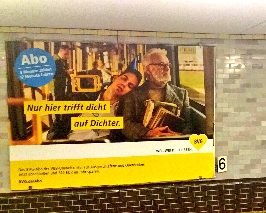 Weil Wir Dich Lieben Wir Lassen Offen Wer Von Beiden Der Ideengeber Dieses Plakates Ist