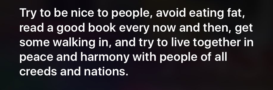 Chazza_Muzz's tweet photo. What Siri replied to me when I asked "what is the meaning of life?". https://t.co/WPQGMI4tq1
