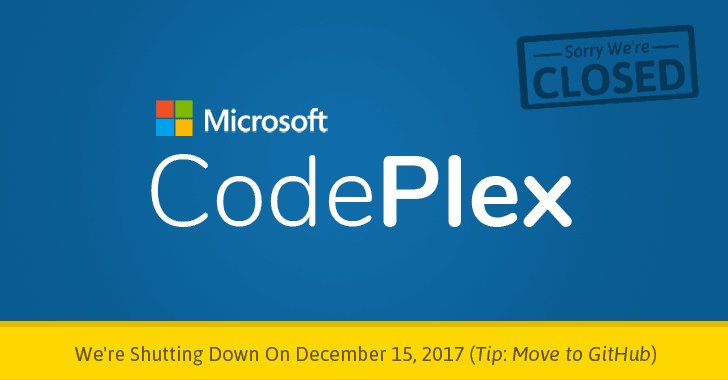 JamesvandenBerg's tweet photo. CodePlex is going read-only starting November 27th. Learn more and find next steps to GitHub https://t.co/GhK8f4Uc2A #Codeplex #github  #Code #OpenSource #DevOps #Developers Migrate Now ! https://t.co/WLgfN4vK2U https://t.co/cWrB2q4LAe