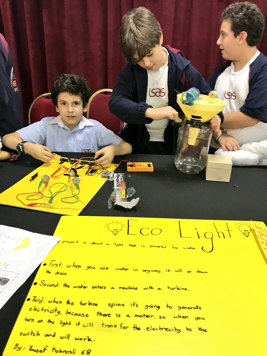 ISAS_Dubai's tweet photo. Welcome to the 1st STEM Exhibition! #Innovation is in the air! Today #ISAS_Students will take the stage and show case their projects! #STEM_ISAS #Innovation #Robotics #Science #Technology #Engineering #Math https://t.co/G7TanLUXLu
