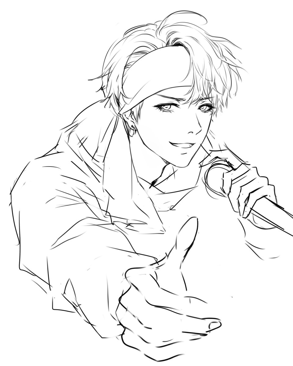 Hongeagle on Twitter: "I tried to draw Suga but in the end i feel it's