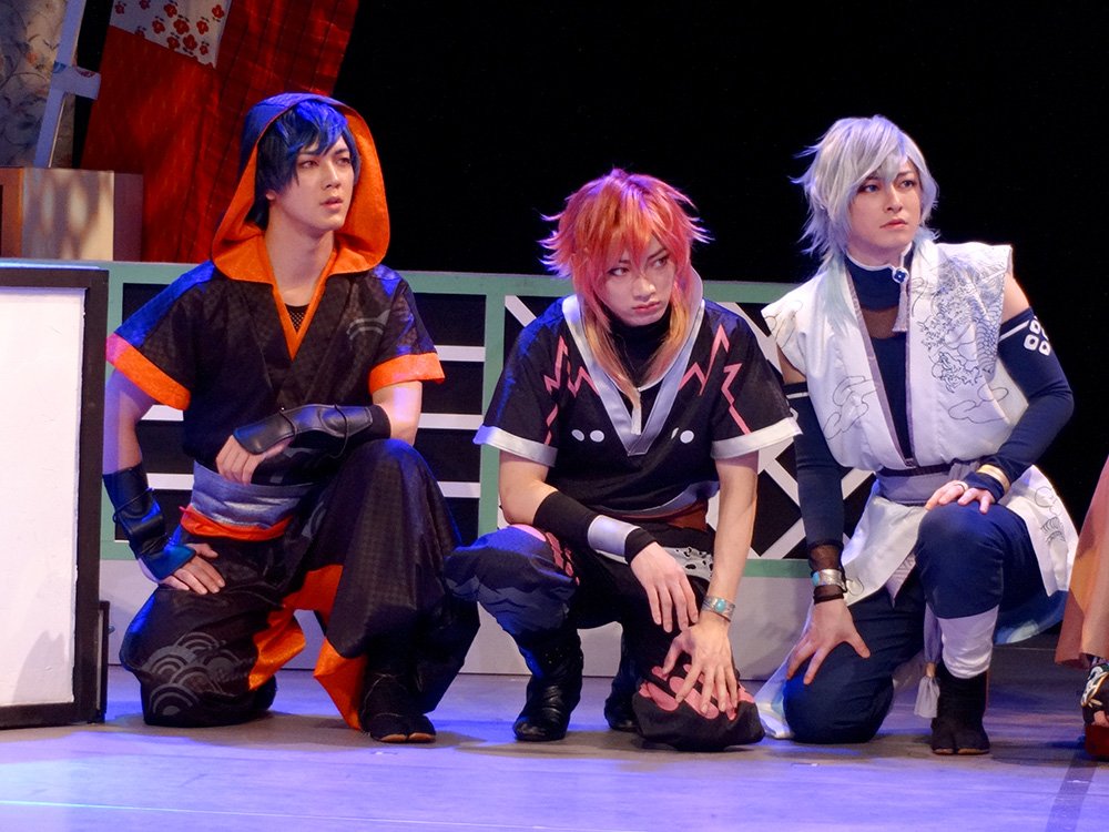 GHOSTSAVES's tweet photo. 【ゲネプロ写真追加】和合真一、木村敦、柏木佑介ら出演！おにぎりの具材が擬人化!?　ウィズステージ第4弾『結ひの忍』ゲネプロレポート
https://t.co/L9rll1IgMl

#結ひの忍 #ウィズステージ
#和合真一 #木村敦 #柏木佑介 #山沖勇輝 
#小谷嘉一 #與座亘 #足立英昭 #立原寛也 https://t.co/W2hjIMGJMv