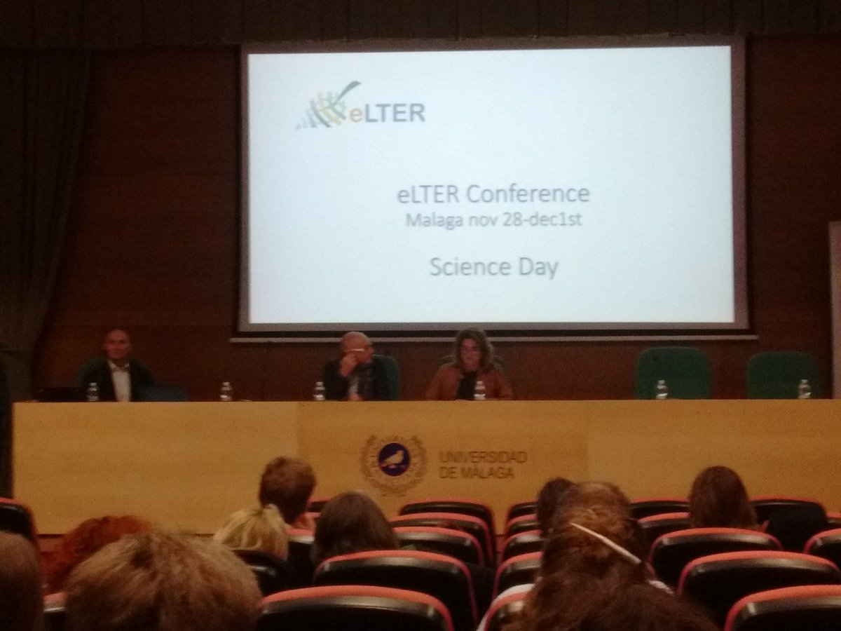 ETC_UMA's tweet photo. #eLTERConf17 inauguration at @InfoUMA. Looking forward to challenging discussions during today's science sessions @eLTER_Europe https://t.co/bewkTV2Oem