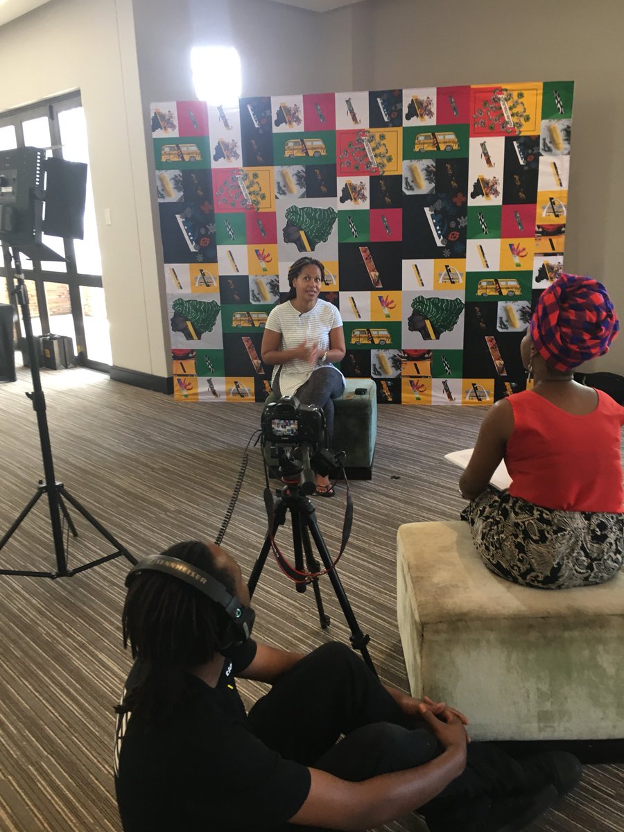 TBWAHunts's tweet photo. Sapi being interviewed backstage 🎙
#TBWAAfricaConference 
#TellingAfricanStories https://t.co/USf1dh9XKd