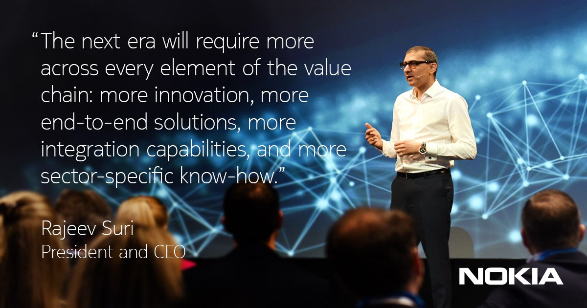In his opening speech at the Open Innovation Challenge our CEO Rajeev Suri urges everyone to use their #innovation currency to help make the world a better place. nokia.ly/2Bu1g6i