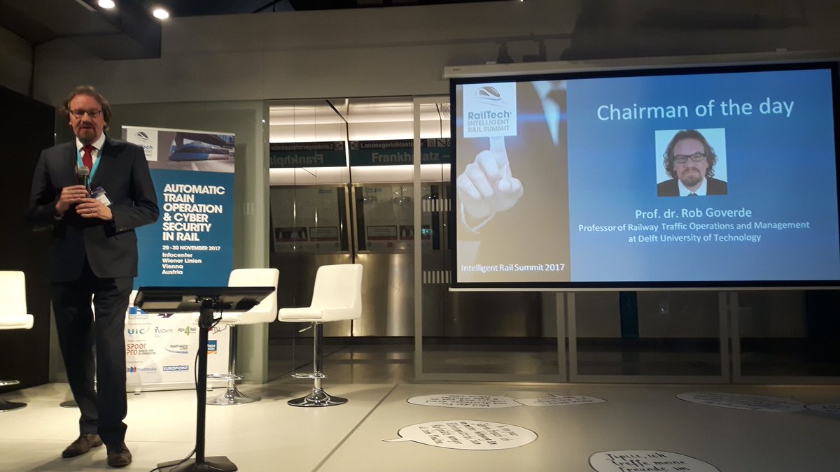 railjournal's tweet photo. IRJ is in Vienna today for the RailTech Intelligent Rail Summit, looking at what's next for Automatic Train Operation #IntelligentRail https://t.co/aIDlPNxFJr
