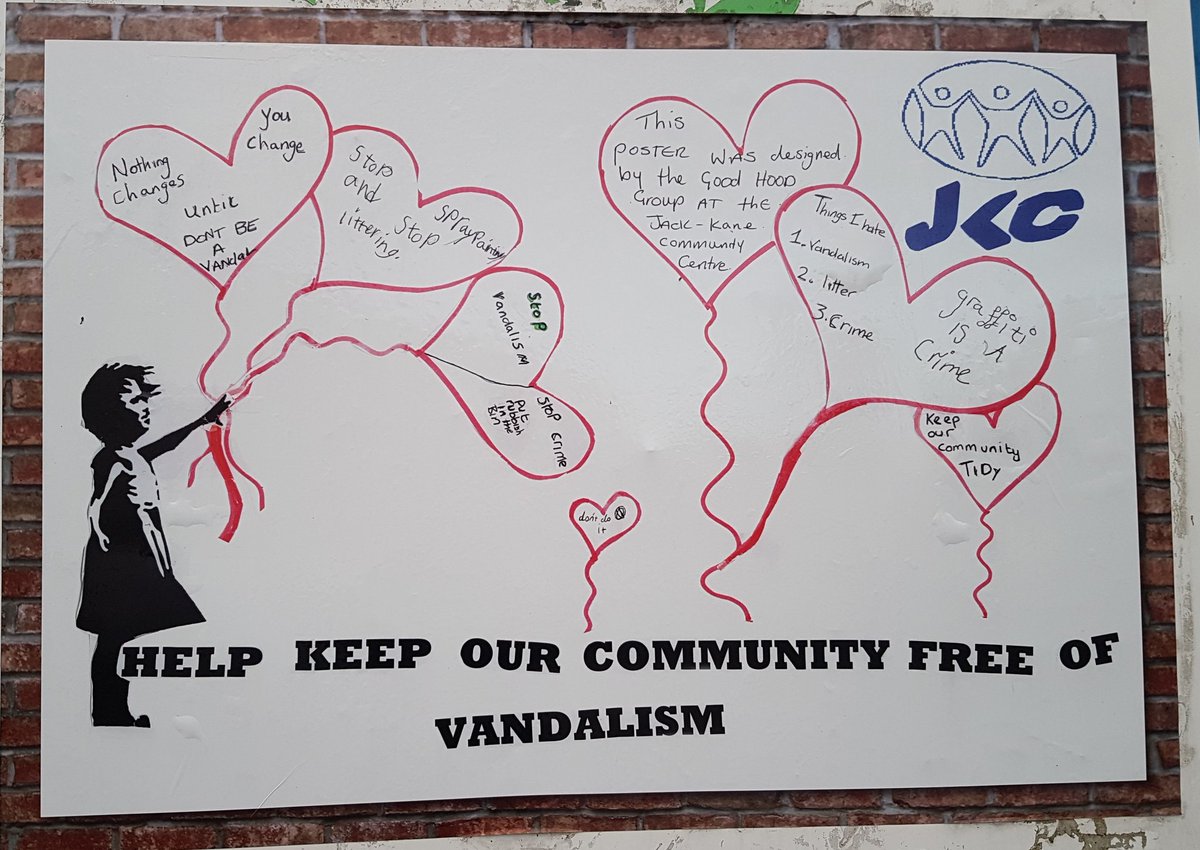 jkmc3's tweet photo. Tuesday thought brought to you by the children of the centre. The poster is located at the Niddrie Mains- Wisp crossing. Let us know what you think of it.#localactivists https://t.co/YFNMGOrZVr