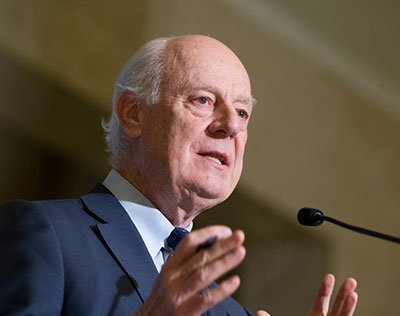GenevaImpact's tweet photo. Today, a new round of intra #SyrianTalks begins in #Geneva with The #UnitedNations Special Envoy for #Syria, Mr. #StaffanDeMistura, working to bring the parties to the negotiating table to end the #war ->https://t.co/7aL1cM0uNJ  #SyriaTalks https://t.co/bFSKvFFQGb
