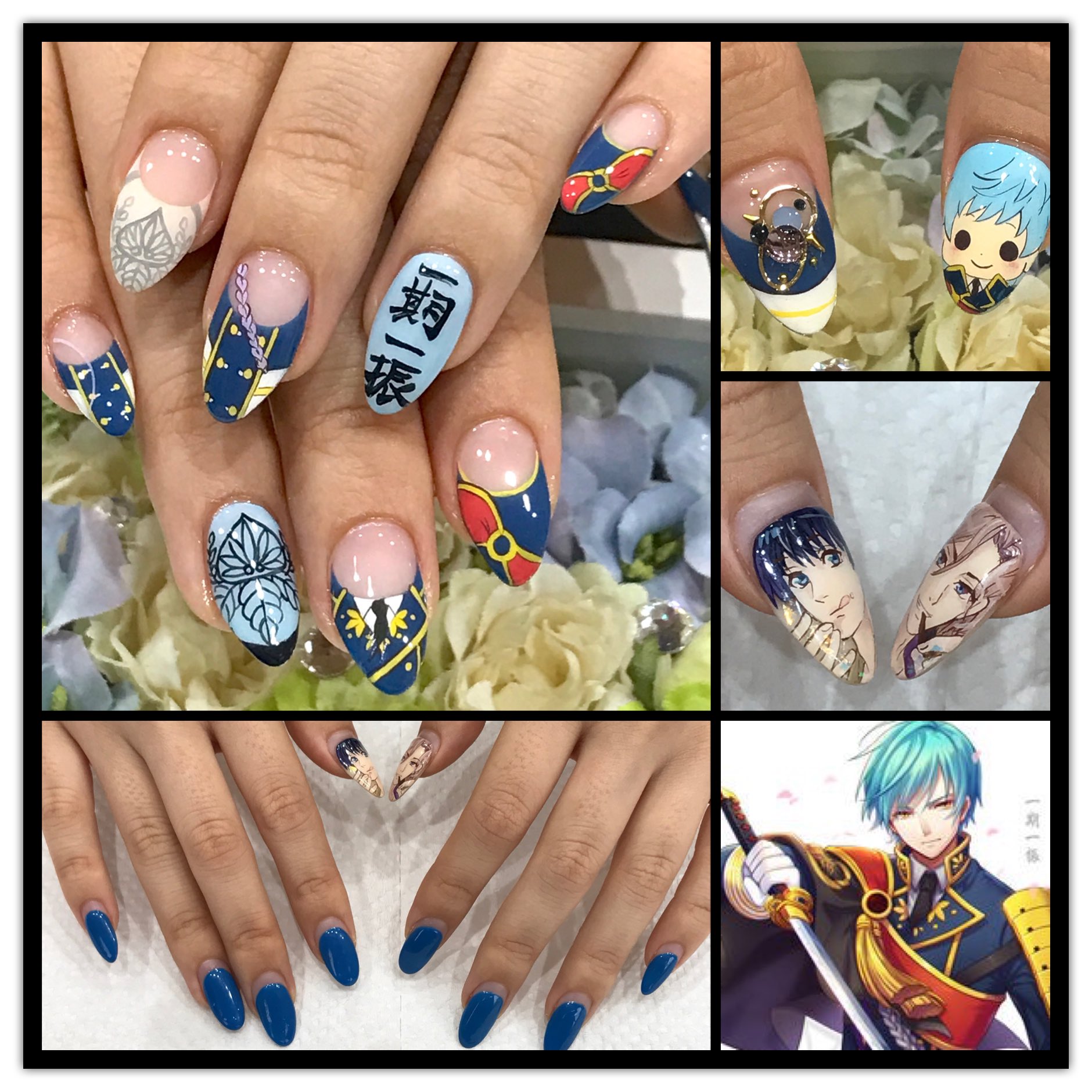 Twitter এ 痛ネイル 関西 大阪 兵庫 Metoro ありがとうございます 刀剣モチーフネイル 前回の痛ネイルも綺麗に ついてくれてて削る事への罪悪感 アートし放題 簡単キャラプラス Metoro Nail 痛ネイル 一期一振 刀剣乱舞 神戸ネイルサロン 高木政志