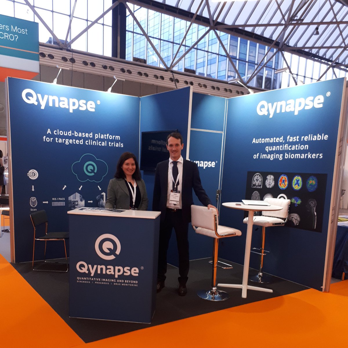 QYNAPSE's tweet photo. Day 1 at #PCT Europe, showcasting #Qyscore for targeting #clinicaltrials in #Alzheimers #Parkinsons #MultipleSclerosis https://t.co/vu2KEa2rkM