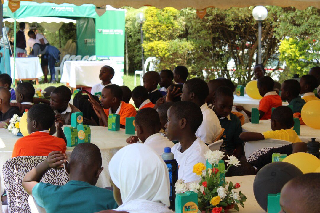 BankOfAfrica_Ug's tweet photo. This year, we partnered with I Profile Foundation to take financial education to 13 schools across Kampala and encourage children to save with the Koin Dream Challenge. #KDC2017 https://t.co/KlKapoxCGl
