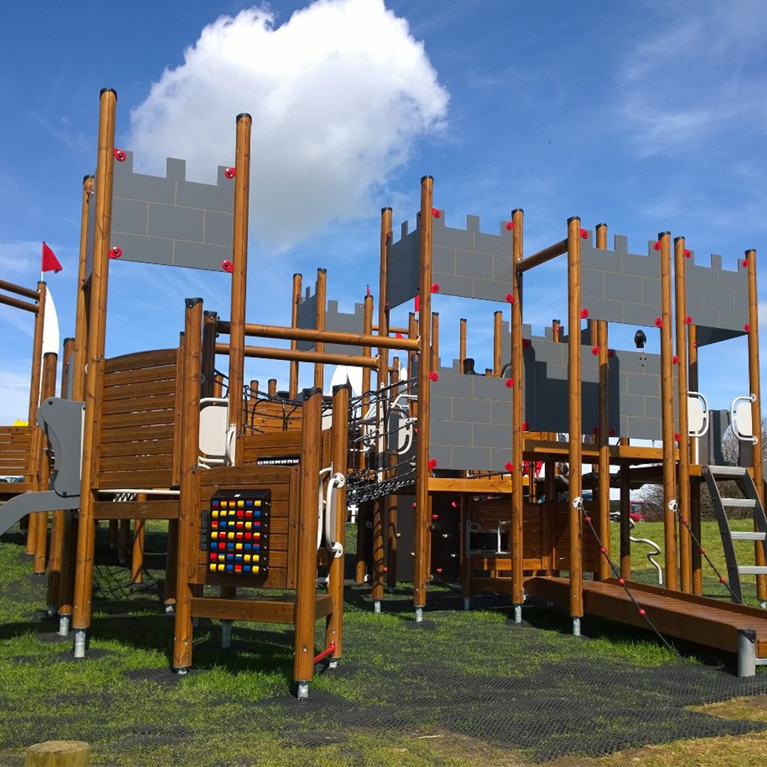 HAGS_UK's tweet photo. The Reculver Country Park in #Canterbury transformed their play area with a bespoke design that echoes the neighbouring Reculver towers and integrates into the existing landscape features. Full case study here: https://t.co/pufVahFemJ
#PlaygroundEquipment https://t.co/7Kf7AGBSnz